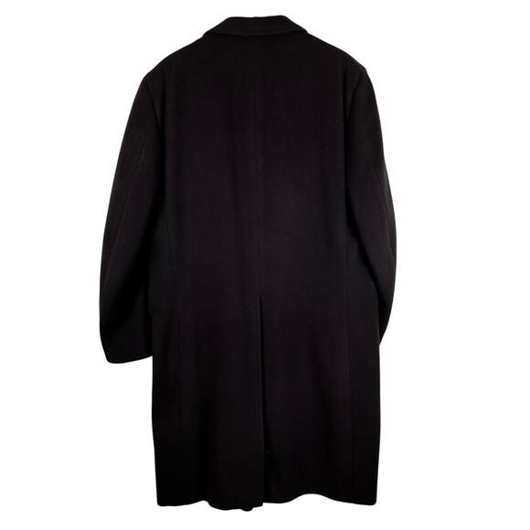 Vintage Wool Cashmere Blend Long Brown Trench Coat Mens Size 48 Reg - Picture 9 of 15